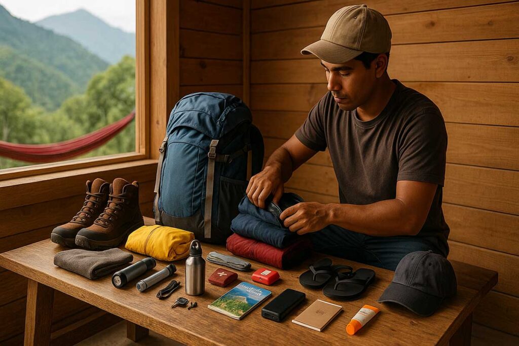¿Qué debe llevar consigo un mochilero de montaña? mochilero preparado